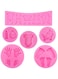 6Pcs Baby Silicone Molds, Baby Shower Themed Fondant Molds Baby Birthday Chocolate Cookie Pastry Pies Mold Gummy Gum Paste Sugarcraft Baking Tool for Gender Reveal Party Clay Cupcake Topper Decor