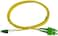 KUWES 3.0MTR LC/APC-SC/APC SM 9/125UM DUPLEX LSZH FIBER OPTIC PATCH CORD YELLOW