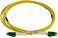 KUWES 3.0MTR LC/APC-LC/APC SM 9/125UM DUPLEX LSZH FIBER OPTIC PATCH CORD YELLOW