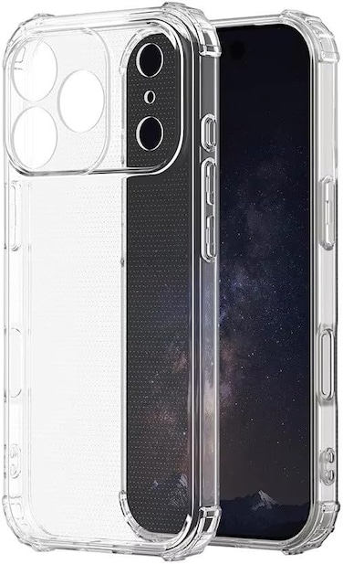 CRYSTAL CLEAR DESIGN: Transparent TPU case showcases your iPhone 17 Pro 2025's original design while providing reliable protection against daily wear and tear

