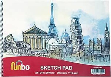 FUNBO SKETCH PAD A4 PACK OF 10, FO-SKP-A4