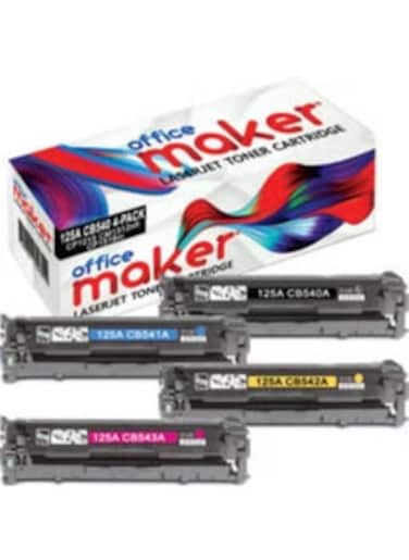CB540A (4 Piece) Compatible Toner Set Laserjet Multicolour