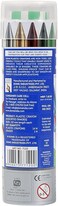 DOMS Non-Toxic Super Smooth Plastic Crayons in Round Tin Box (14 Shades)