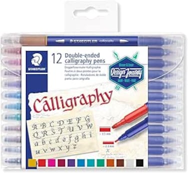 Staedtler 3005 Tb12 St Calligraphy Pens, Multicoloured