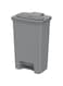 Cosmoplast 44L Step-On Waste Bin With Pedal, Pearl Silver