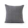 Home Sheldon Textured Filled Cushion with Down Alternative Filling Ultimate Comfort for Decorative Cushion Bed, Couch, Sofa and Supportive Use, Premium Square Pillow 48x48cm - Dark Grey, 1 Piece