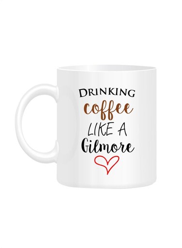 Styles Drinking Coffee Like A Gilmore Printed Mug White 10cm