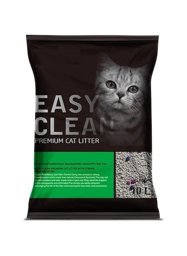 QA Cat Litter Multiple Cat Clumping Ball-Shaped Fresh Scented Bentonite Formula 10L (Apple)