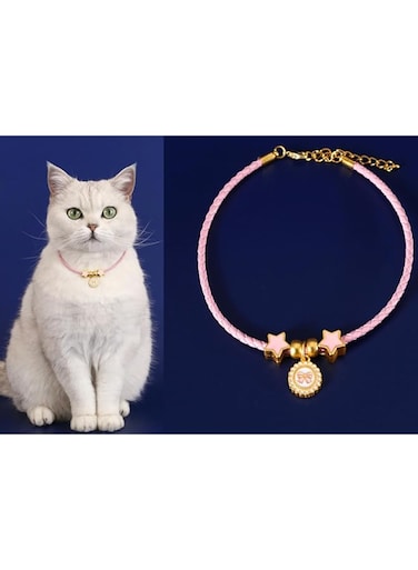 YWhalep Cat Collar Adjustable Breakaway Kitten Collars with Cute Pendant Bow for Cats Kitten Small Dogs