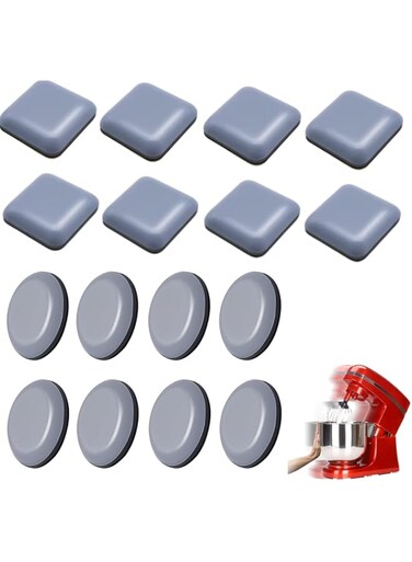 COOLive Kitchen Appliance Sliders,16 PCS Self Adhesive Kitchen Appliance Sliders,Teflon Coffee Maker Slider,Easy Moving Pads Compatible with Most Coffee Makers, Air Fryers, Pressure Cooker, Blenders