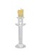 Transparent Single Crystal Candle holder Glass Stand Candlestick Home Decor Wedding