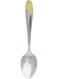 Stainless Steel Tea Spoon 6 Piece Set - Crown, Gold Silver 14cm