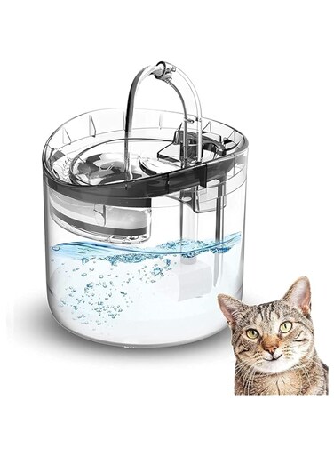 4 Pack Filters for Stainless Steel Cat Water Fountain Cat Fountain Filter Replacement, 3 Triple Filtration System, Activated Carbon Filters for 67oz/2L Automatic Pet Fountain Filter