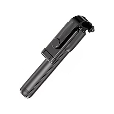 24-Inch Selfie Stick with Reinforced Tripod Stand, Bluetooth Remote, Built-In Fill Light, Uni