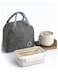 Five-piece lunch box with soup bowl &ndash; made of eco-friendly materials, microwave-safe, and with a short heating time. Food-safe bento box with insulated bag.