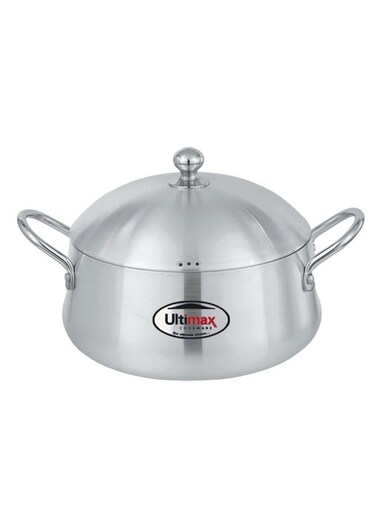 Metallic Finish Belly Cookware Pot 16 Cm With Premium Quality Aluminium, Even Heat Distribution,Dishwash &amp; OvenSafe, S.S Handle for Comfortable Grip, Durable Construct &amp; Elegant Design