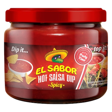 El Sabor Hot Salsa Dip, 300g