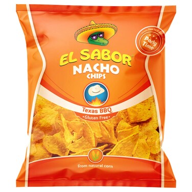 El Sabor Texas BBQ Nacho Chips, 225g