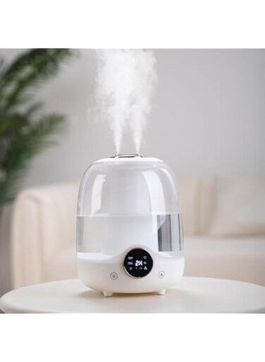 NALACAL Quiet Air Humidifier, Top Fill Humidifiers for Bedroom, Baby Nursery &amp; Plants, Dual Output, Colorful night light, Auto-Shut Off(3L Water Tank)