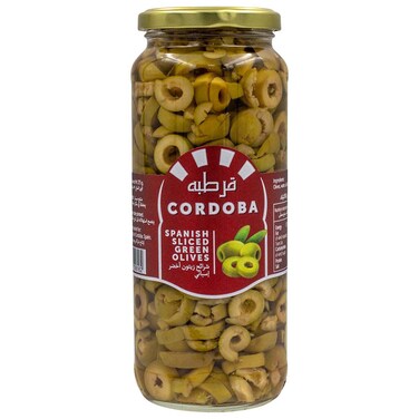 Cordoba Spanish Sliced Green Olives, 575g