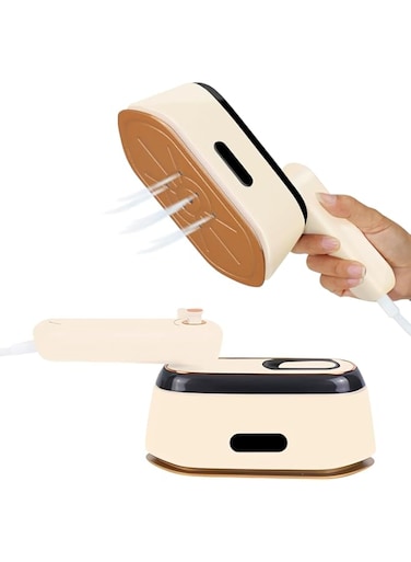 Travel Steamer for Clothes, Home Essentials Dry and Wet 2 in 1 Portable Mini Ironing Machine with 30s Fast Heat-Up, 180&deg; Rotatable Steam Iron, Handheld Garment Steamer for Wrinkle Removal