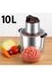 Heavy Duty 10L Electric Meat Grinder 2000W with 2 Speeds Stainless Steel Bowl Blades for Home Use
