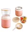 Insulated Yogurt Container with Oatmeal Cup Food Storage Jar Breakfast Cup with Lid and Spoon for Milk