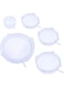 Dubai Gallery 6-Piece Reusable Silicone Lid Set Clear AMZ-N29902482A