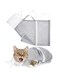 Shappy Cat Shower Net Bag Cat Grooming Bathing Bag Adjustable Cat Washing Bag Multifunctional Cat Restraint Bag Prevent Biting Scratching for Bathing, Nail Trimming, Ears Clean, Keeping Calm (Grey)