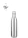 Baby stainless steel water bottles, easy to clean cola shape thermal flask rustproof for school outdoor sports for camping hiking travel(Sliver)