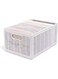 Closet Organizer-Storage Bin Container with Removable Dividers for Wardrobe &amp; Drawers, Clothes Organizer, Office Organization, Pantry Organizer, Sturdy, Stackable &amp; Foldable.