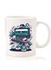 Premium Quality Two Sided Printed Coffee Mug Tea Cup For Home Office, Kids Men Women cassette man