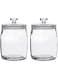 Ritayedet 1/2 Gallon Glass Jars with Lid, Wide Mouth Cookie Jars Set of 2, Apothecary Jars for Candy, Glass Canisters for Kitchen Storage and Laundry Organization
