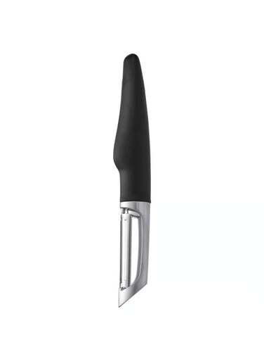 Vegetable Peeler, Black, Grip-Friendly Handle