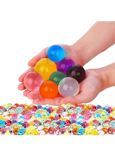 Leeche Non Toxic Water Gel Beads Kit 300pcs Giant &amp; 20000 Small Gel Beads Variety of Gel Beads-Value Package for Home Decoration, Wedding Centerpieces, Plant Decoration, Vase Filler, Foot Spa