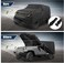 X AUTOHAUX Car Cover for Jeep Wrangler JK JL YJ TJ 4 Door 2007-2023 Outdoor Waterproof Sun Rain Dust Wind Snow Protection w/Driver Door Zipper Black