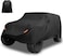 X AUTOHAUX Car Cover for Jeep Wrangler JK JL YJ TJ 4 Door 2007-2023 Outdoor Waterproof Sun Rain Dust Wind Snow Protection w/Driver Door Zipper Black