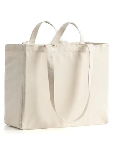 Reusable Grocery Bags Shopping Bags for Groceries Foldable Heavy Duty Canvas Tote Bag Washable Canvas Bag with Handles