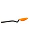 Supoon Non-Stick Sit-Up Silicone Scraping, Serving, Cooking Spoon, Measures 5ml Tsp &amp; 15ml Tbsp, 11 Inch, Durable, Easy to Clean, Perfect for Stirring and Serving, Orange Orange/Black 27.9x3.4x2.5cm