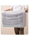 IEW Transparent Storage Box With Wheels &amp; Lockable Lid Plastic Toys Organizer Large Households Container Stackable Clear Storage Bin for Clothes Bedspreads Kitchen Supplies (1PC, L)