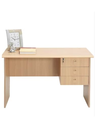 Office Wooden Table With Drawers Gaming Desk, Modern Computer Study & Book Storage Table Engineer Wood For Home, Office, Gaming Room, Study Room, Baby Room