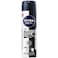 NIVEA MEN Black &amp; White Invisible Antiperspirant Deodorant Spray, Original, 72H Active Protection, 5IN1, 150ml