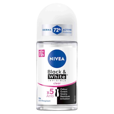 NIVEA Antiperspirant Roll-on for WoMen  Black &amp; White Invisible Protection Original 50ml