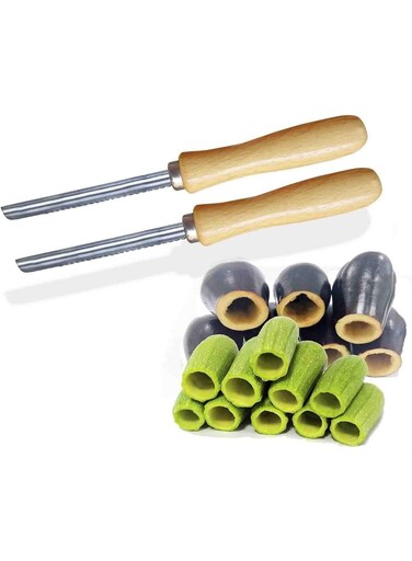 Pcs Zucchini Pumpkin Vegetable Corer - Stainless Steel Kitchen Filler and Seed Remover Tool Gadget With Drill Bit