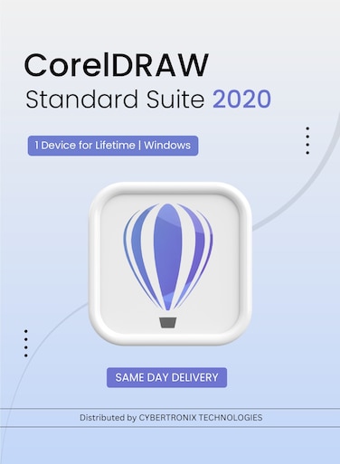 CorelDRAW Standard Suite 2020   1 Device for Lifetime   Windows   Digital License   Same Day Delivery