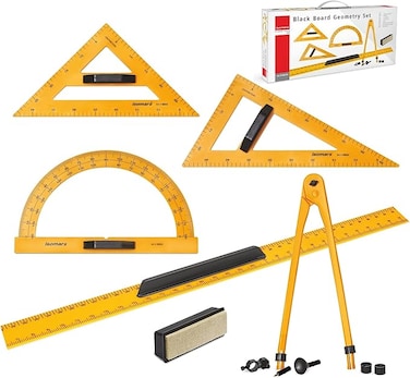 Isomars BBTG Black Board Teacher Geometry Set Orange