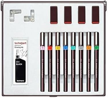 Technoart Drawing Pen Set of 8