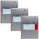 Pukka Pad, A4+ Metallic Editor Pad 3 Pack - Wirebound Notebook with 8mm Lines and 80GSM Paper - 100 Pages