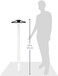 Isomars DTM42 Plastic T Square Scale with Detachable Acrylic Head, 42 Inch Size