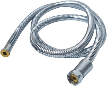 REEF Chrome-Plated Flexible Metal Shower Hose, 150 cm Length, Universal Connectors for Easy Installation, Model RF-SSSH-02